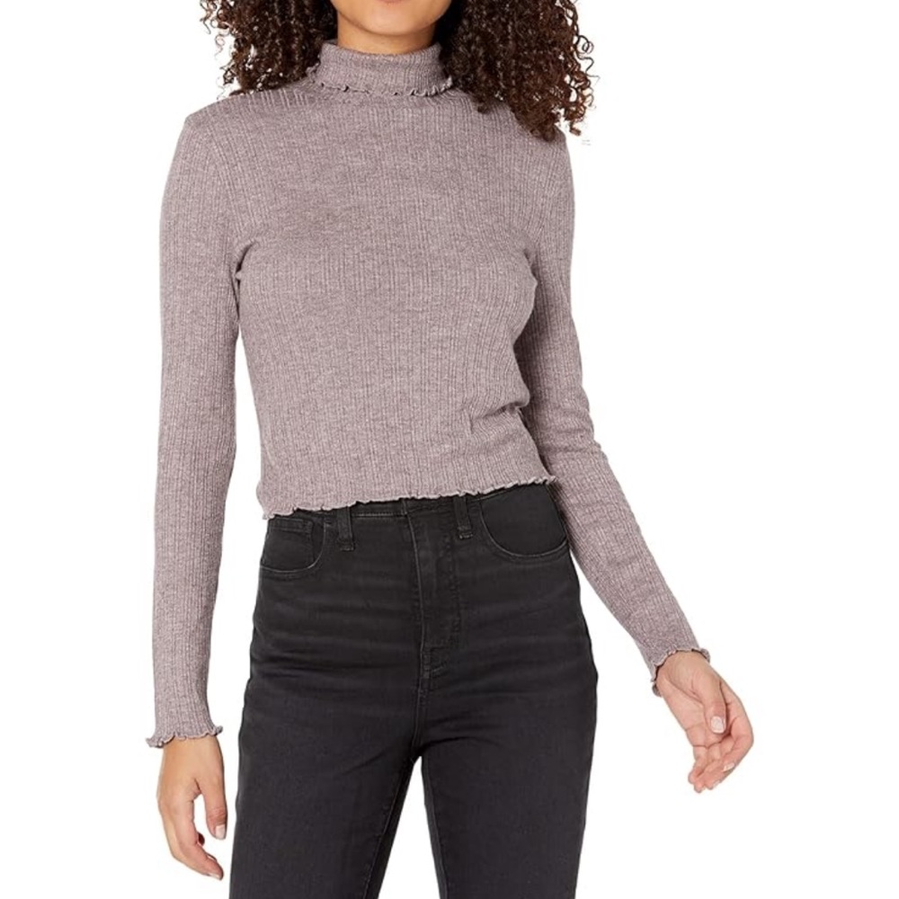 Madewell Soju Crop Turtleneck Large
